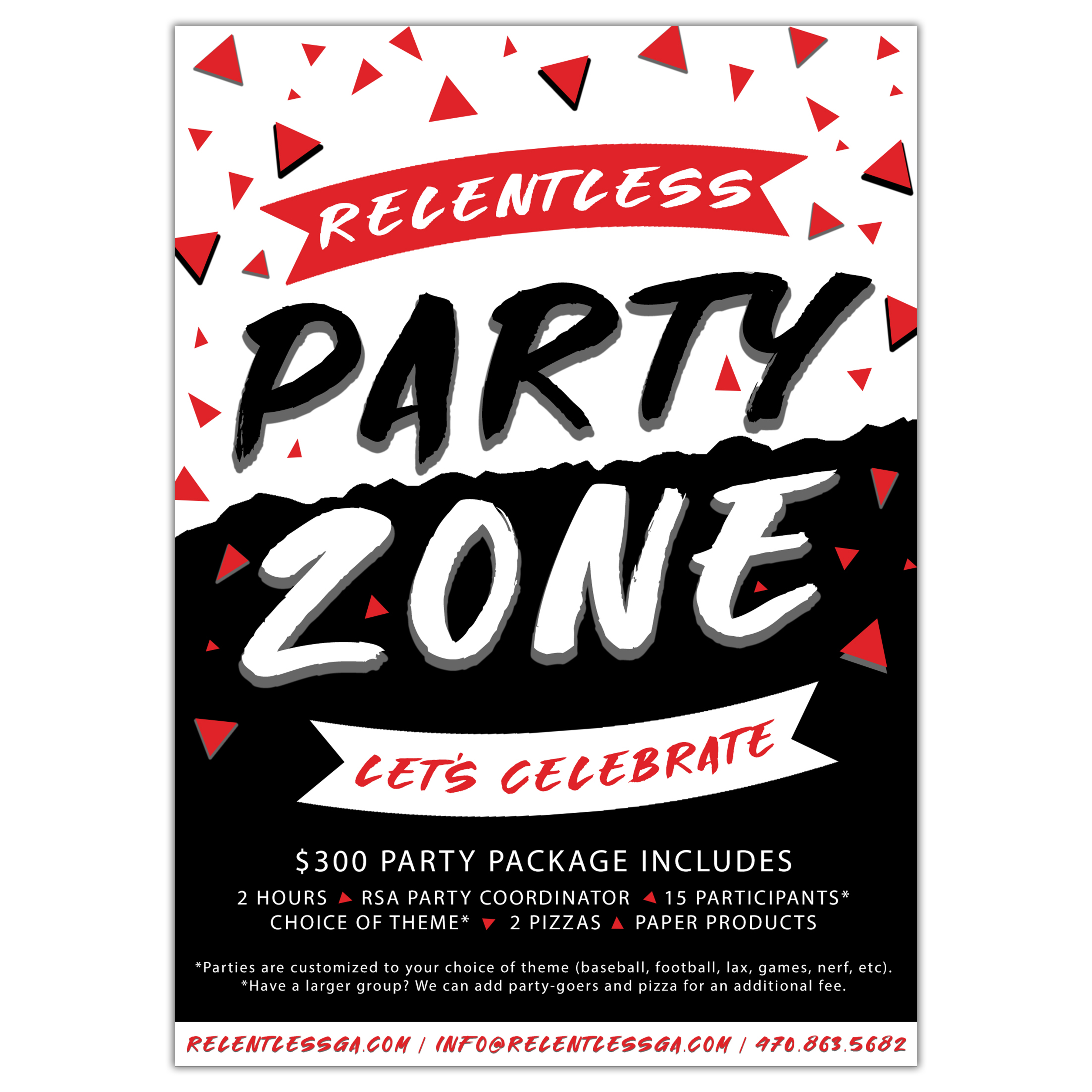 Party Zone Relentless Sports Academy